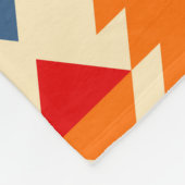Native american seamless Patroon of rhombus and tr Fleece Deken (Hoek)
