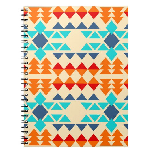 Native american seamless Patroon of rhombus and tr Notitieboek (Voorkant)