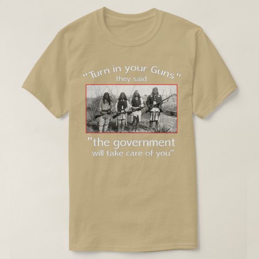 Native American Second Amendment T T-shirt (Design voorkant)