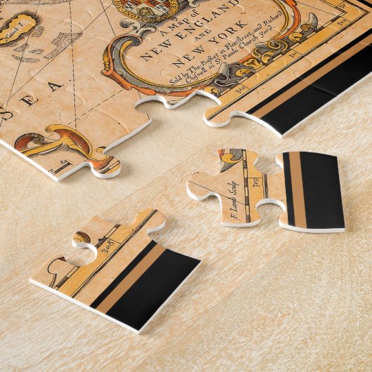 Native American Settlements 1600s New England Kaar Legpuzzel (Zijkant)