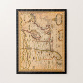 Native American Settlements 1600s New England Kaar Legpuzzel (Verticaal)