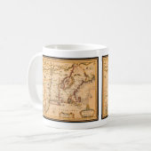 Native American Settlements 1600s New England Map  Koffiemok (Voorkant links)