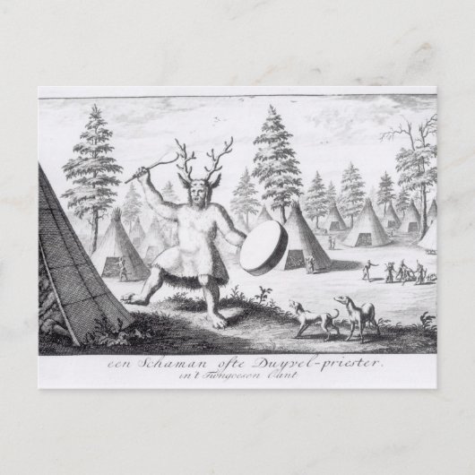 Native American Shaman Briefkaart (Voorkant)