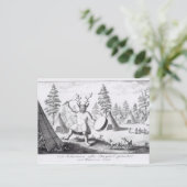 Native American Shaman Briefkaart (Staand voorkant)