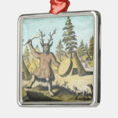 Native American Shaman Metalen Ornament (Links)