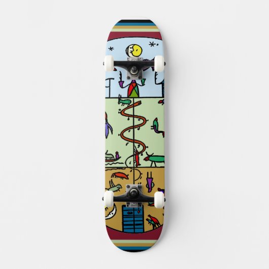 Native American Shaman Skateboard (Voorkant)