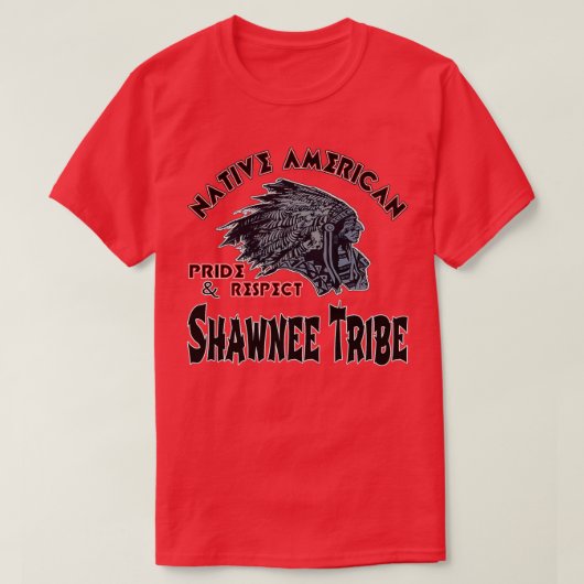 Native American Shawnee-stam T-shirt (Design voorkant)