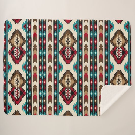 Native American Sherpa Deken (Voorkant (horizontaal))