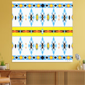 Native American Shoshone Stretted Canvas Print (Insitu (Woonkamer))