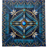 Native American Shower Curtains Douchegordijn (Voorkant)