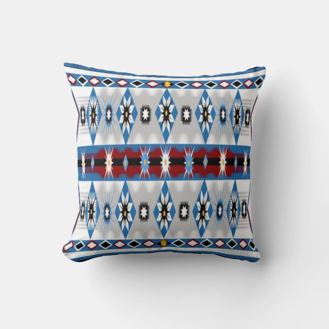 Native American Sioux Pillow Kussen (Voorkant)