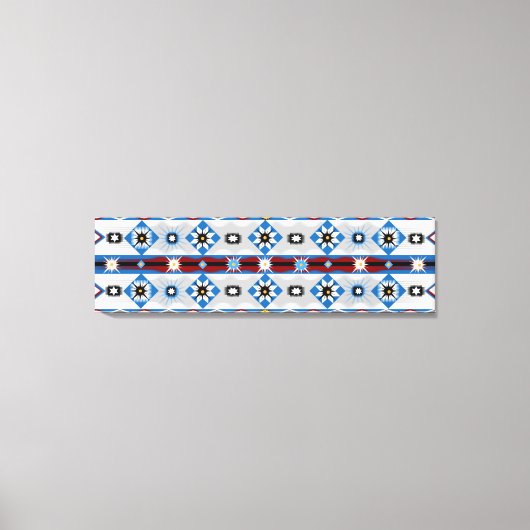 Native American Sioux Stretched Canvas Print (Voorkant)