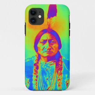 Native American Sitting Bull iPhone 11 Hoesje