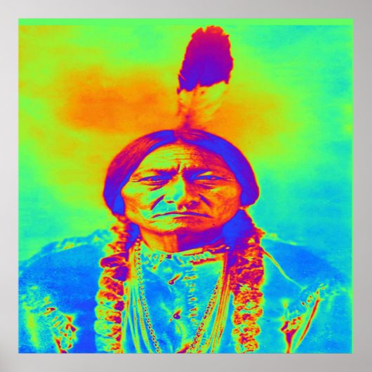Native American Sitting Bull Poster (Voorkant)