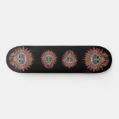 Native American Skeleton Chief Skateboard (Horizontaal)