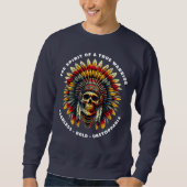 Native American Skull Chief Trui (Voorkant)