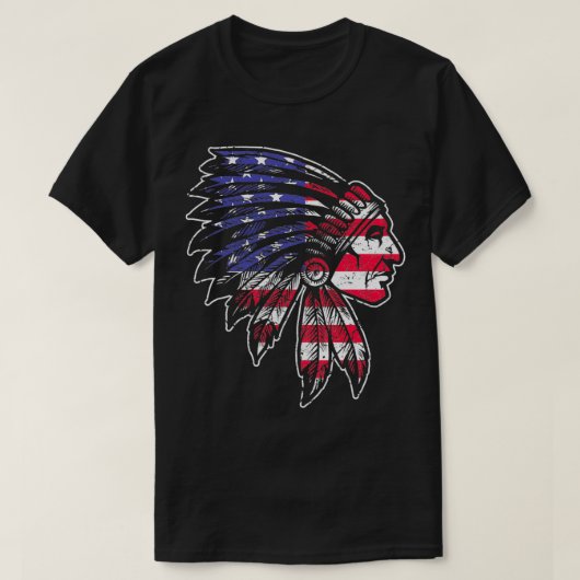 Native american skullTShirt 1 T-shirt (Design voorkant)