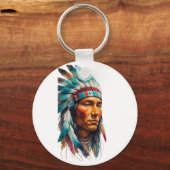 Native American Sleutelhanger (Achterkant)