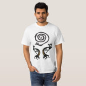 Native American Snake Kokopelli T-Shirt (Voorkant volledig)