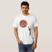 Native American Snake Moon Kokopelli T-shirt (Voorkant volledig)