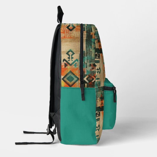 Native American Southwest Aztec gepersonaliseerd Bedrukte Rugzak (Links)