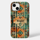 Native American Southwest Aztec gepersonaliseerd Case-Mate iPhone Case (Achterkant)