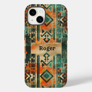 Native American Southwest Aztec gepersonaliseerd Case-Mate iPhone 14 Hoesje