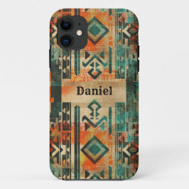 Native American Southwest Aztec gepersonaliseerd Case-Mate iPhone Case