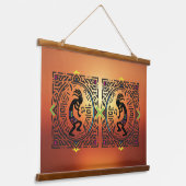 Native American Southwestern Kokopelli Hangend Wandkleed (Gebogen)