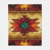 Native American Southwestern Tribal Fleece Deken (Voorkant)