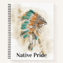 Native American Spiral notebook