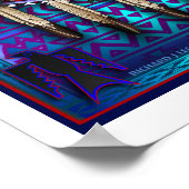 Native American Spirit Animal Crow design art Poster (Hoek)