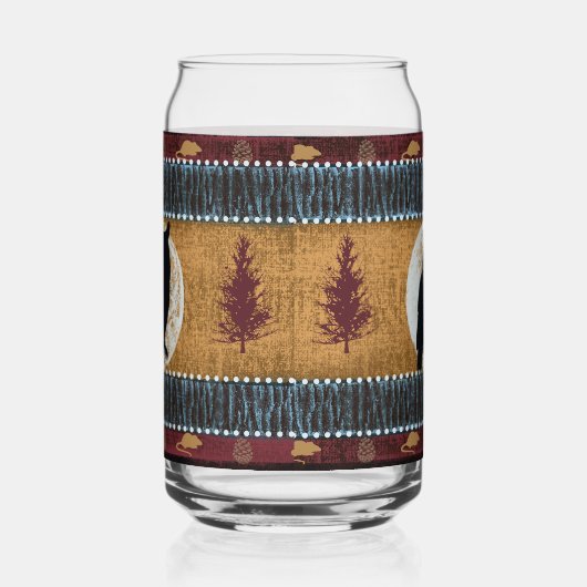 Native American Spirit Owl Blikvorm Glas (Links)