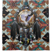 Native American Spirit Warrior Pullover Douchegordijn (Voorkant)