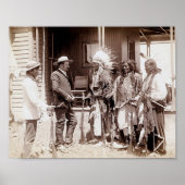  Native American Standing Poster (Voorkant)