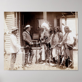  Native American Standing Poster