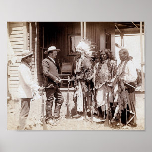 Native American Standing Poster