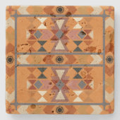 Native American Stenen Onderzetter (Voorkant)