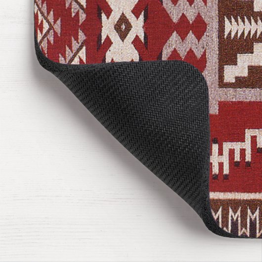 Native American Storm Pattern Weaving Muismat (Hoek)