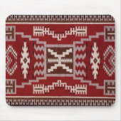 Native American Storm Pattern Weaving Muismat (Voorkant)