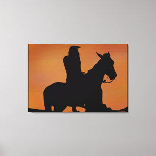 Native American Stretched Canvas Print