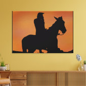 Native American Stretched Canvas Print (Insitu (Woonkamer))