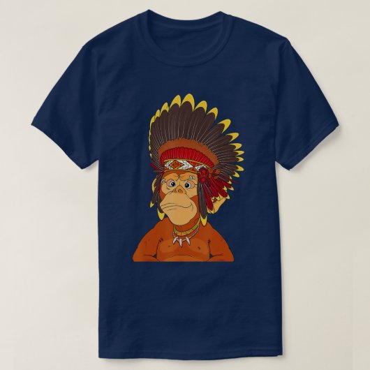 Native American Style Ape NFT-toets - 1 T-shirt (Design voorkant)