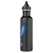 Native American Style Art Kingfisher Pacific North Waterfles (Rechts)