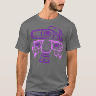 Native American Style Art Tlingit thunderbird purp T-shirt