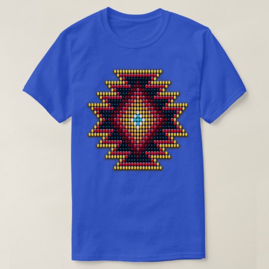 Native American Style Fiery Sunburst T-shirt (Design voorkant)