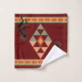 Native American Style Kokopelli Bath Towel Set Bad Handdoek (Wasdoekje)