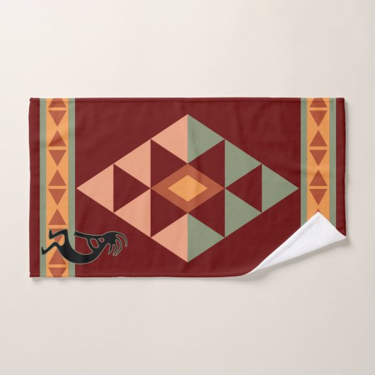 Native American Style Kokopelli Bath Towel Set Bad Handdoek (Handdoek)
