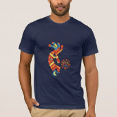 Native American Sun Kokopelli T-Shirt (Voorkant)