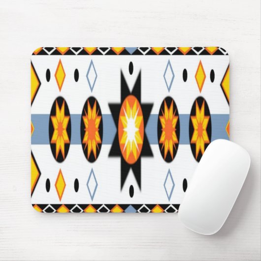 Native American Sun Pattern Mousepad Muismat (Met muis)